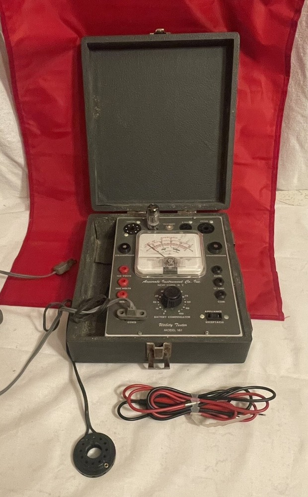 Vintage Accurate Instrument Co Model 161 Utility Tester Untested Working Condition  -image