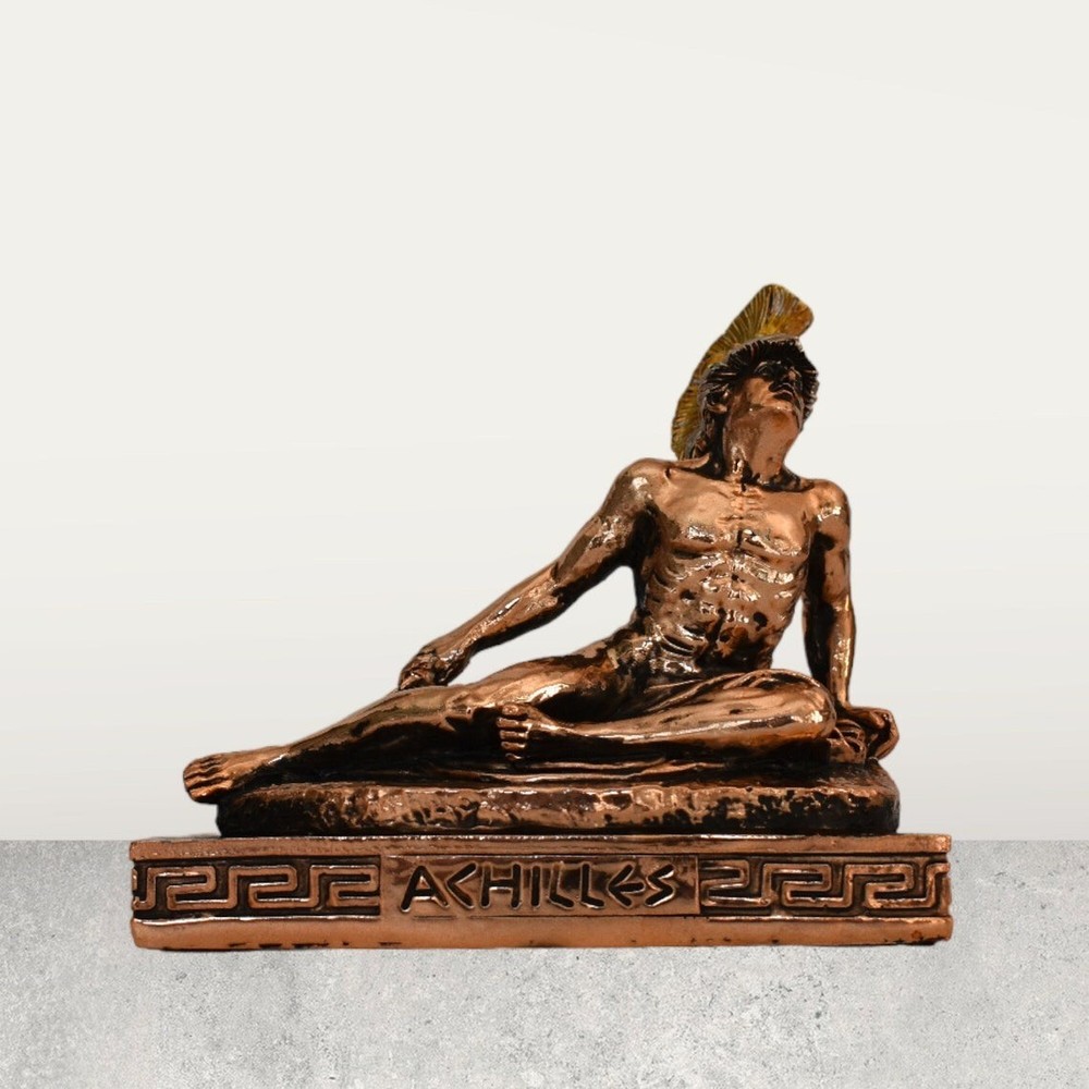 Achilles - Greek Hero - Trojan War - Homer's Iliad - Copper Plated Alabaster-image