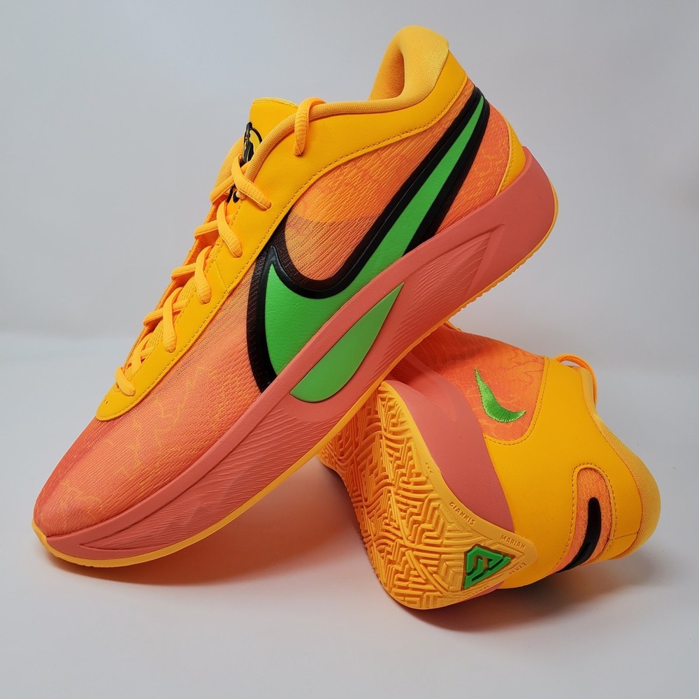 Nike Giannis Freak 6 Men’s Size 12 Light Wild Mango Laser Orange FJ7792-601