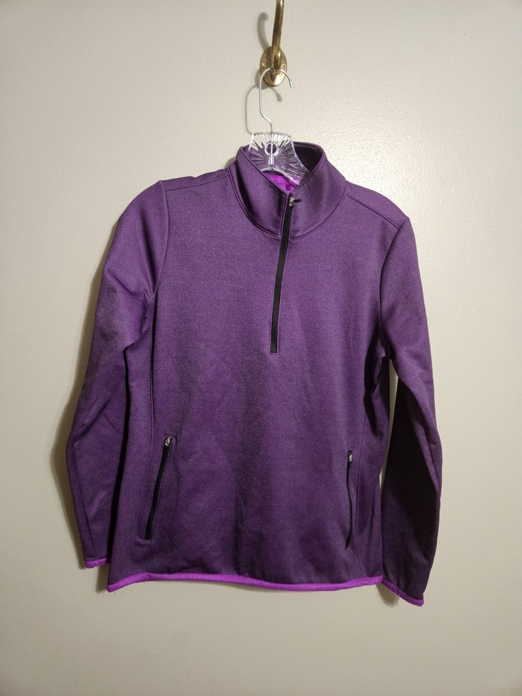 Nike Golf Womens Pullover Purple Quarter Zip Therma Fit Size Medium