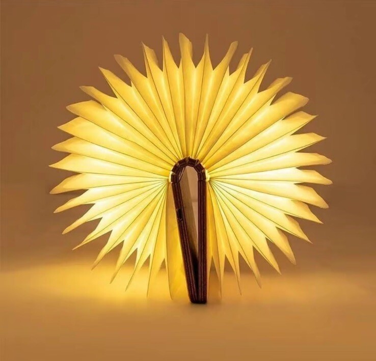 USB Rechargeable Folding Book Lamp, 1 Count Portable Creative Design LED Night L
