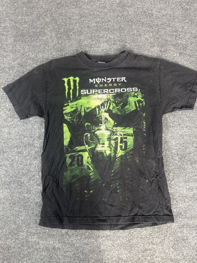 Monster Energy Supercross Graphic T-Shirt Black Men’s Medium Motocross Racing