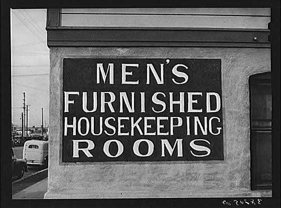 Photo:Sign of Rooms for Rent. San Diego, California