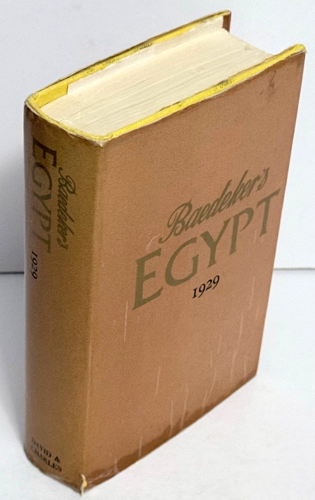 Baedeker's Egypt 1929 Handbook for Travelers by Karl Baedeker 1974 HC DJ