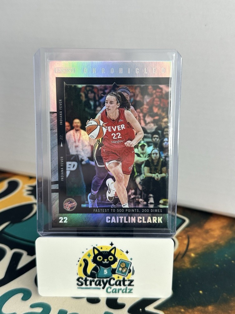 2025 Panini Chronicled - Caitlin Clark Fastest To 500 Points, 200 Dimes Holo #23