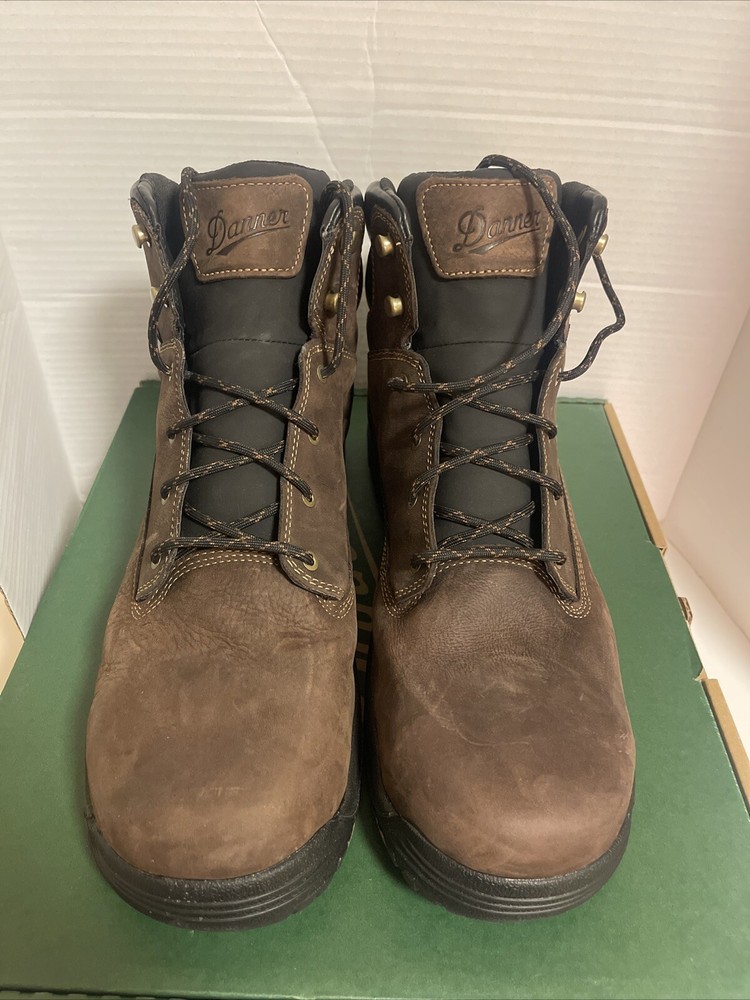 Danner Men's Caliper 6-Inch Aluminum Toe Brown Work Boots 19453 Brand New