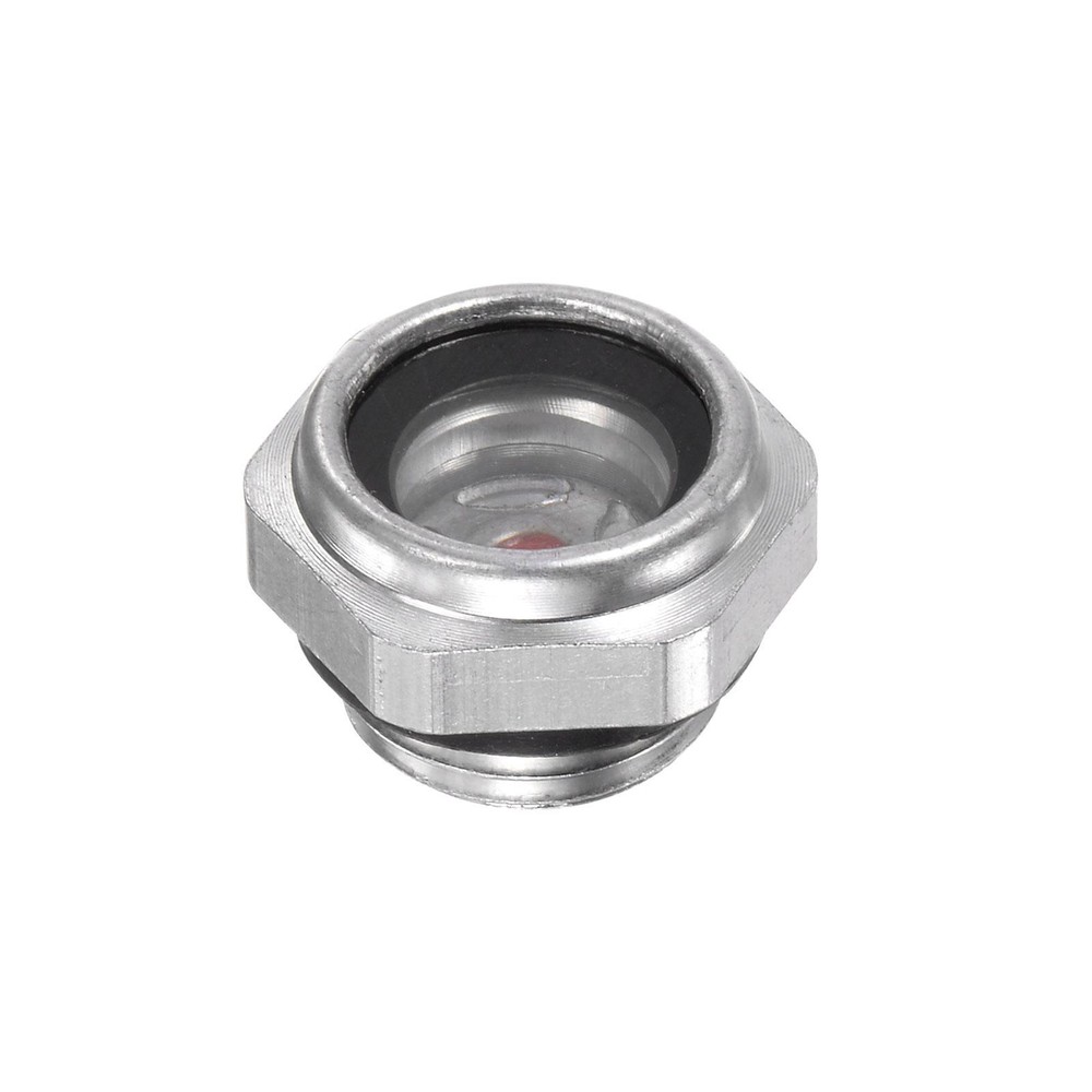 Air Compressor Oil Level Gauge Sight Glass M16x1.5mm Male Thread Aluminum