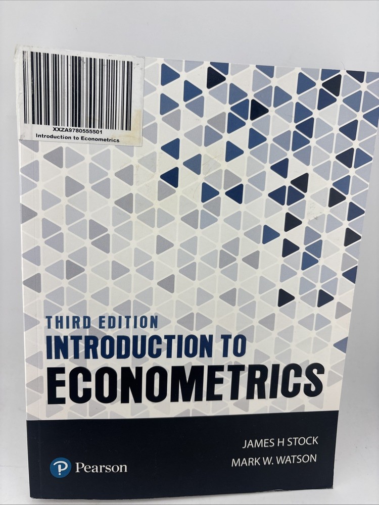 Introduction to Econometrics 3rd Edition Stock And Watson Ships Fast