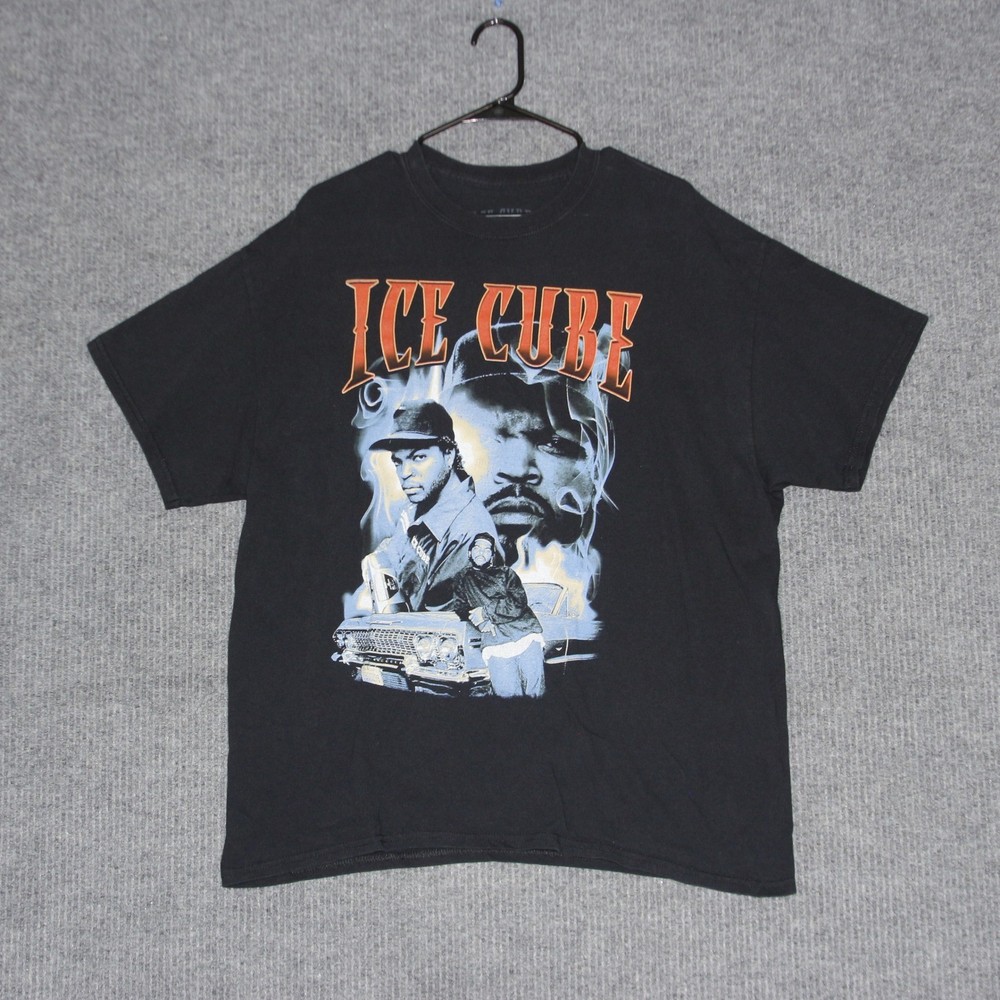 Ice Cube Graphic T Shirt Mens XL Black Hip Hop Rap Music Tee