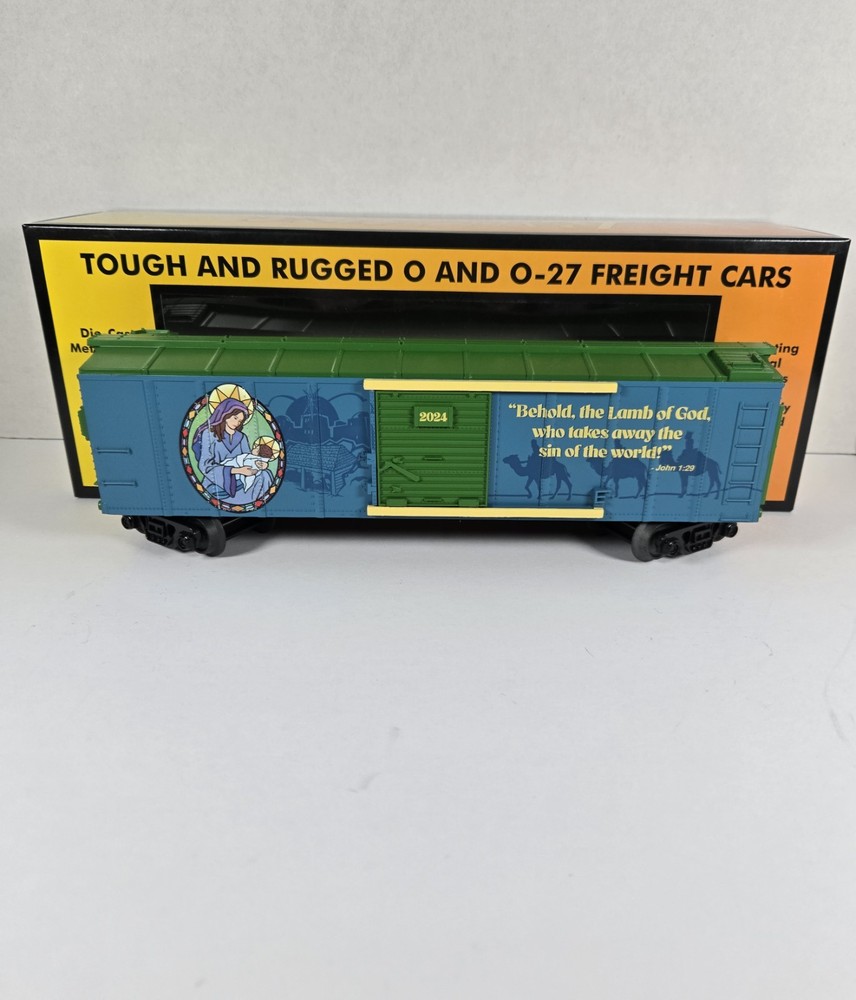 30-71193 MTH Railking 2024 Christmas(Traditional)Box Car O Gauge New