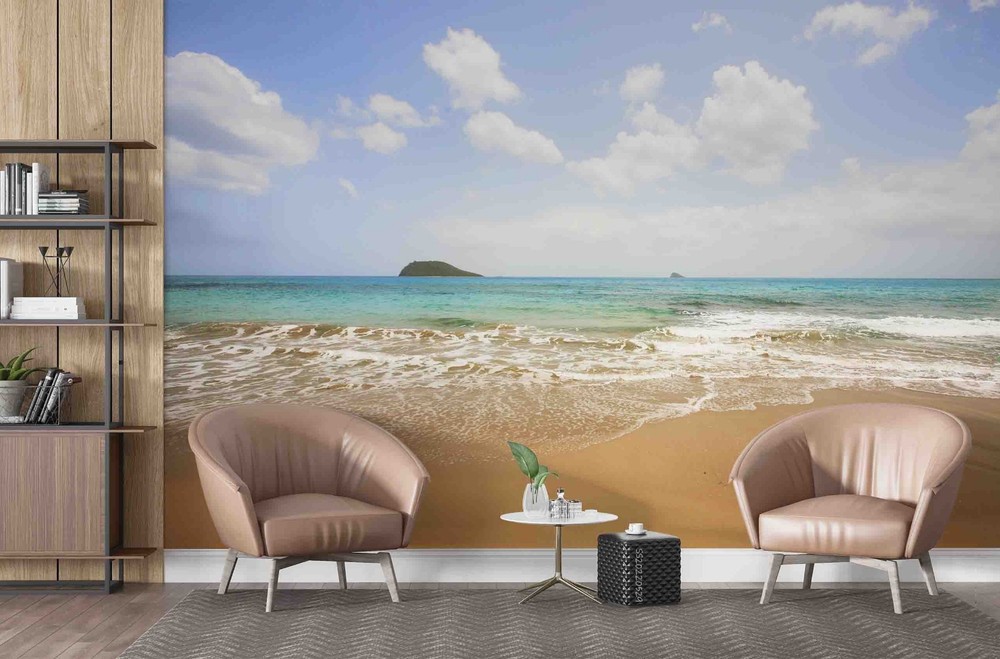 3D Sky Beach Sea Landscape Wall Murals Wallpaper Murals Wall Sticker 2