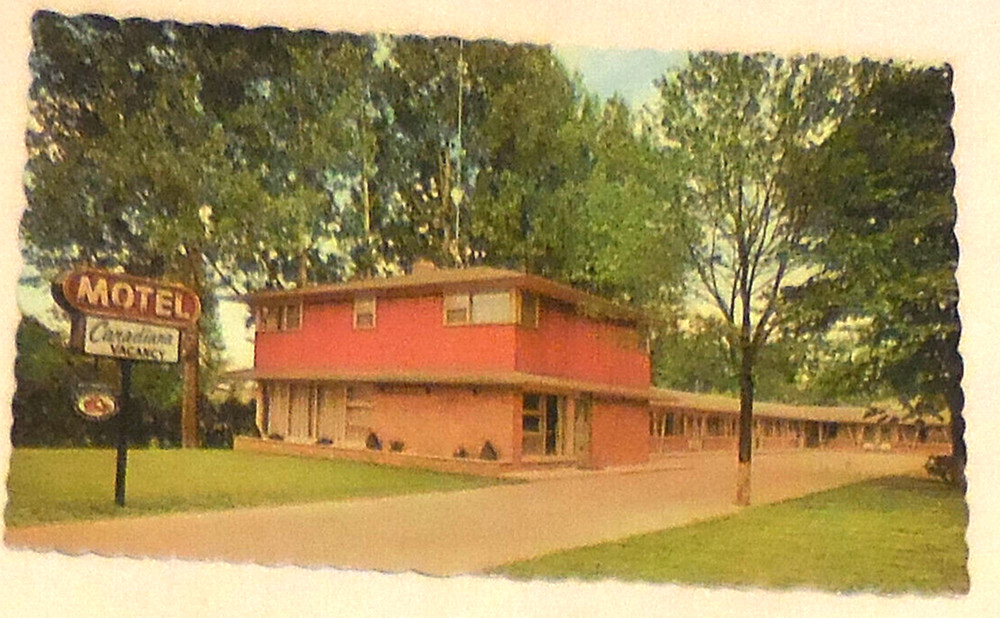 1 ad Canadiana Motel Whitby Ontario Canada Postcard Highway 2 Modern Units vtg