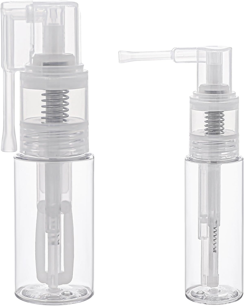 2 PCS 25+50Ml Empty Powder Spray Bottle, Reusable Detachable Travel Body Glitter