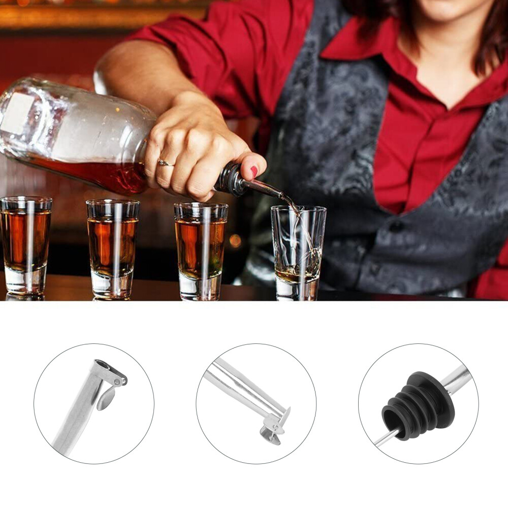 6 Pcs Oil Dispenser Bottle Spouts Wine Pourers for Bottles Syrup