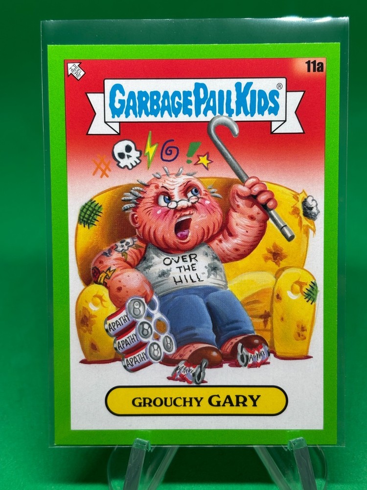Grouchy Gary 11a 2024 Topps GPK: Battle of The Bands Green Day Booger Green