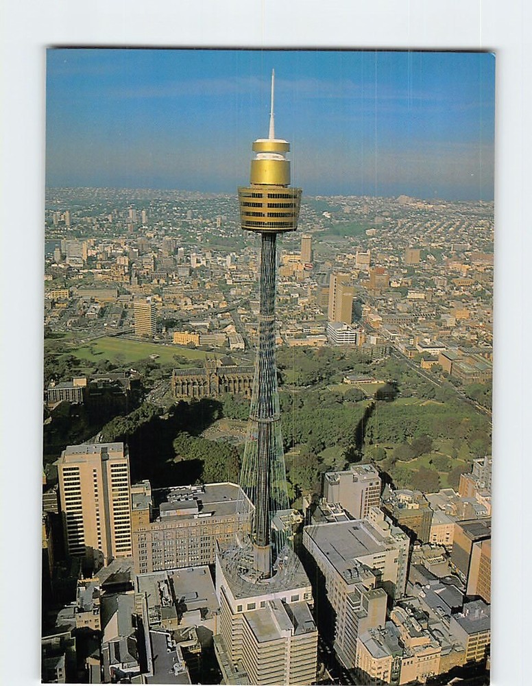 Postcard Aerial View Of Sydney Tower Sydney Australia
