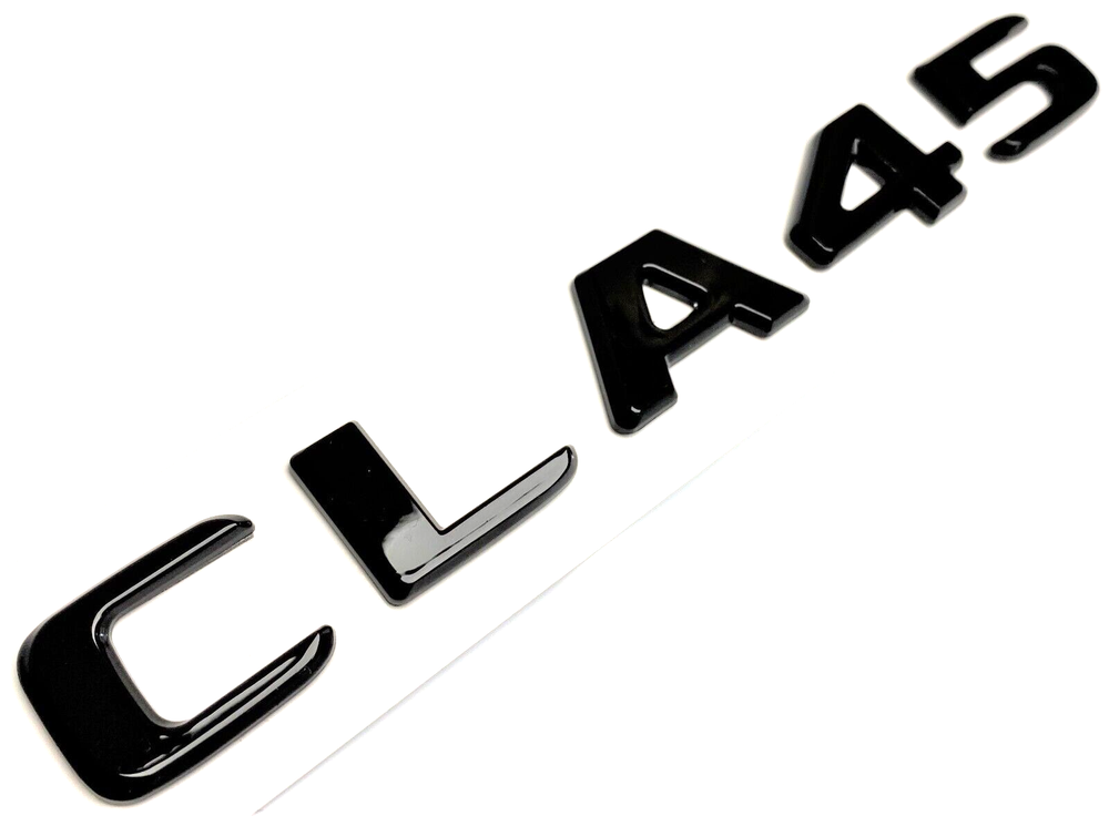 BLACK CLA45 FIT MERCEDES CLA45 REAR TRUNK NAMEPLATE EMBLEM BADGE LIFTGATE