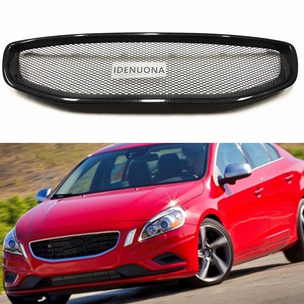 Volvo S60 V60 2011-2013 Carbon Fiber Front Bumper Grille Mesh