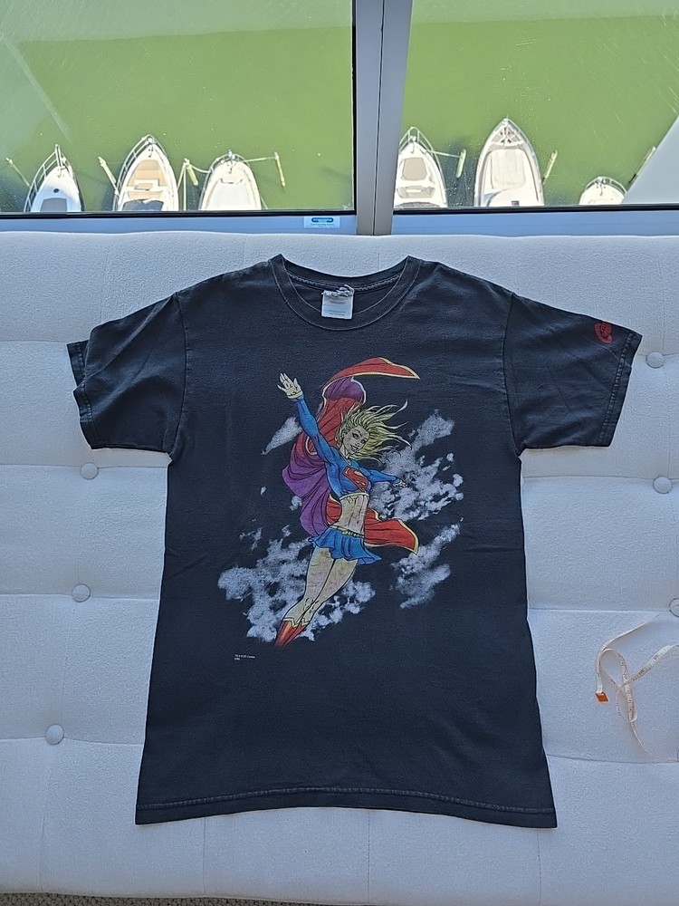 Vintage Supergirl Graphitti Baby Tee Size S