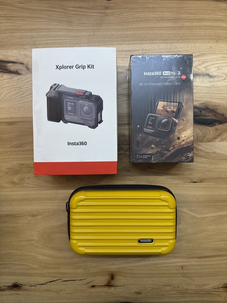 Insta360 Ace Pro 2 Xplorer Bundle Dual Battery 8K Waterproof Action Camera Black-image