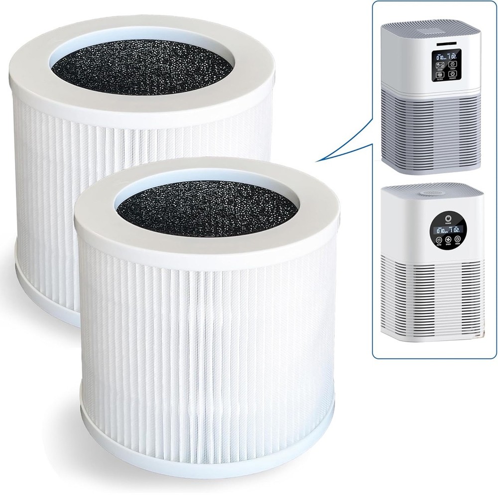 2 Pcs A1 Replacement Filter Compatible with VEWIOR Air Pu-rifier AMEIFU AP01W