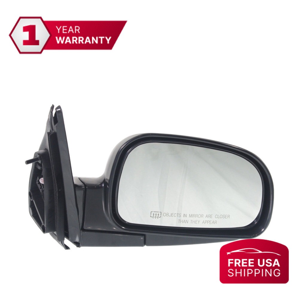 Mirror Paintable Power Glass Passenger Side For 2001-2002 Hyundai Santa Fe
