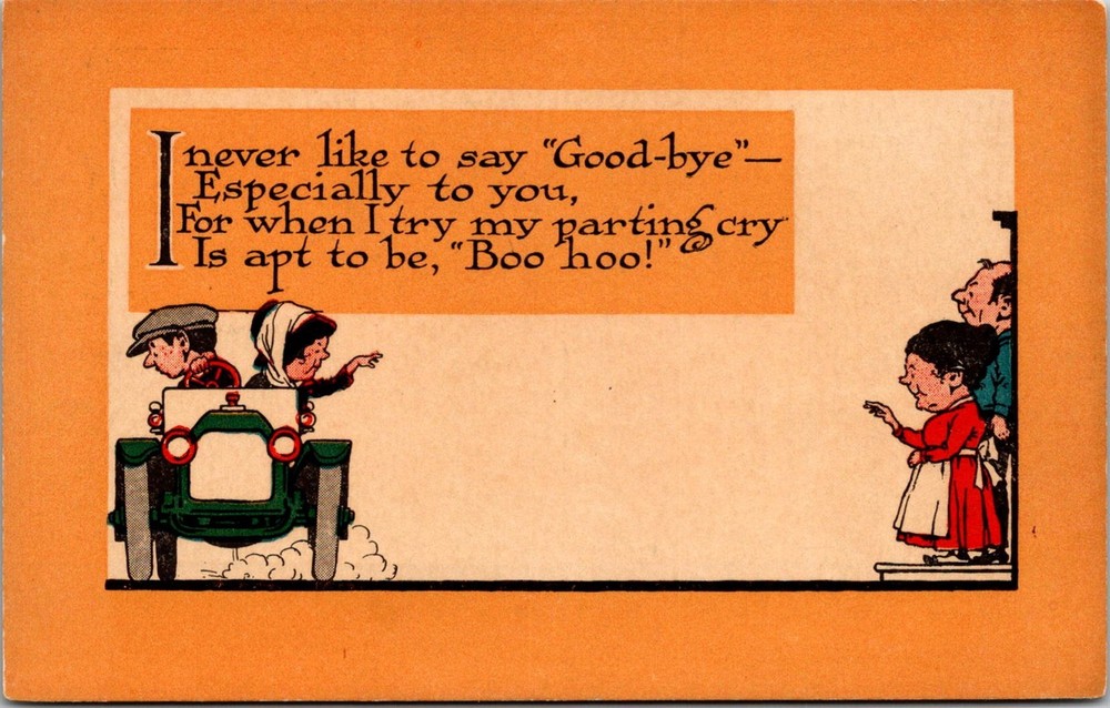 Dr Jim Stamps Boston Postcard A.M. Davis Co. Cartoon Art Decorate This Card