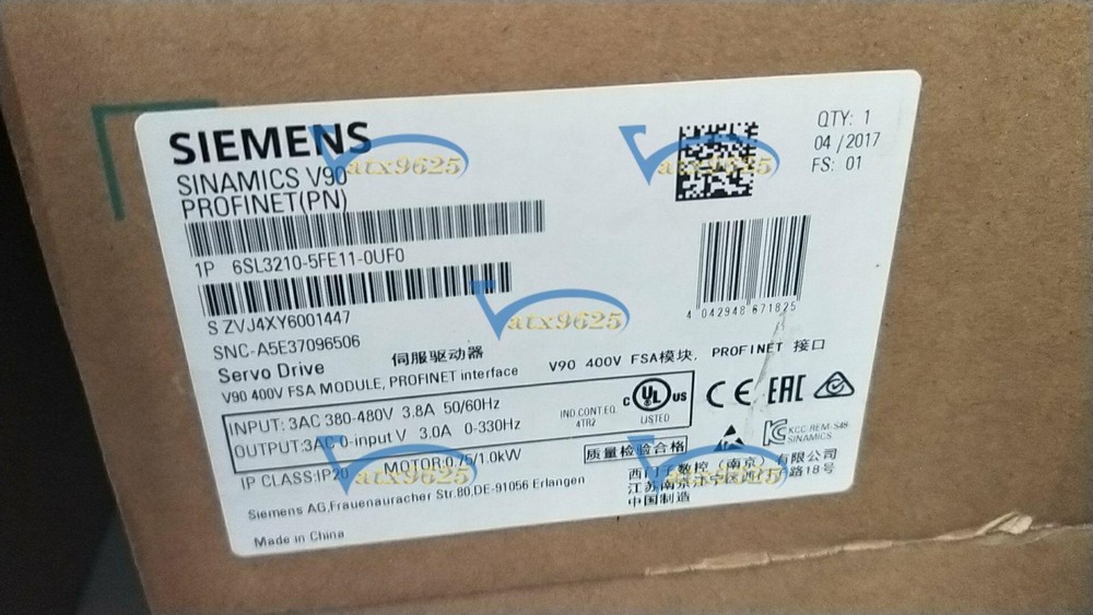 1PCS SIEMENS servo drive 6SL3210-5FE11-0UF0 New