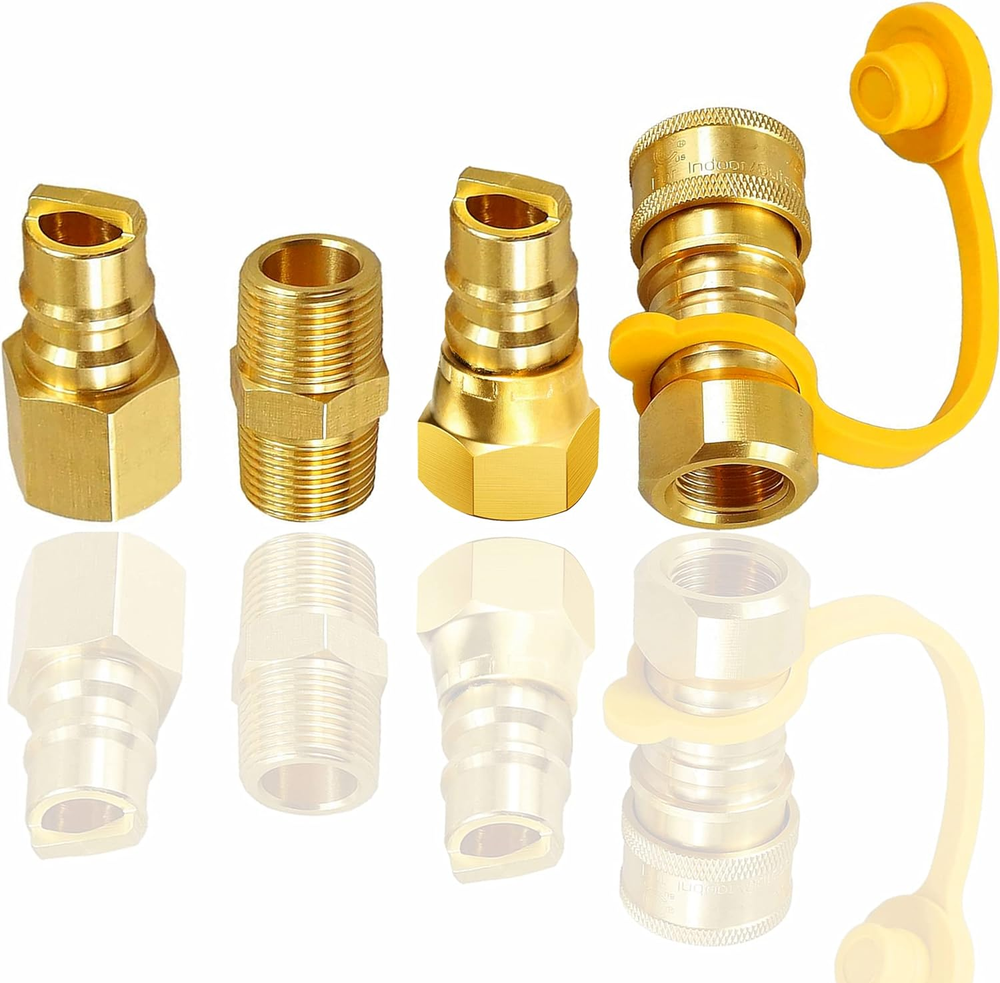 3/8 Inch Natural Gas Quick Connect Fittings, Natural and Propane LP Hose Extensi