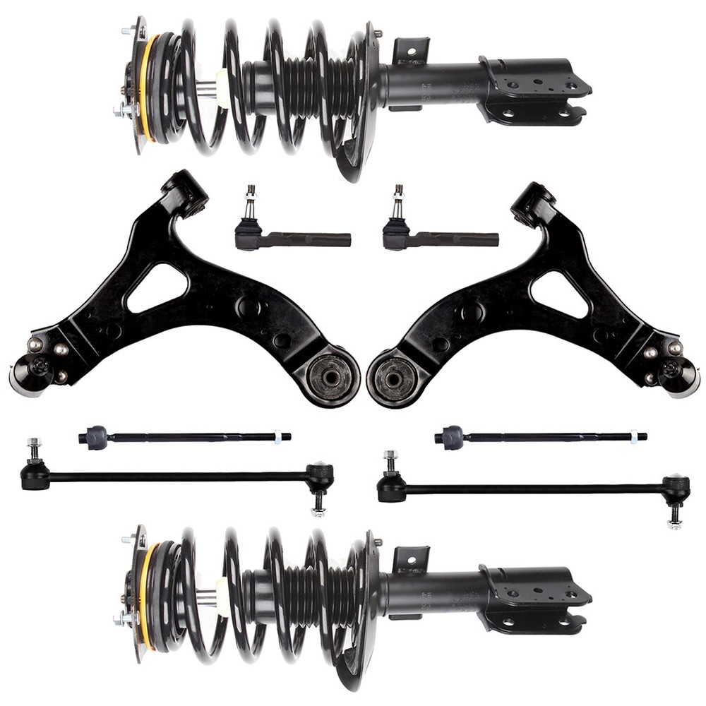 2005-2007 Saturn Relay Front Suspension Kit with Struts Control Arms Tie Rods Sway Bar