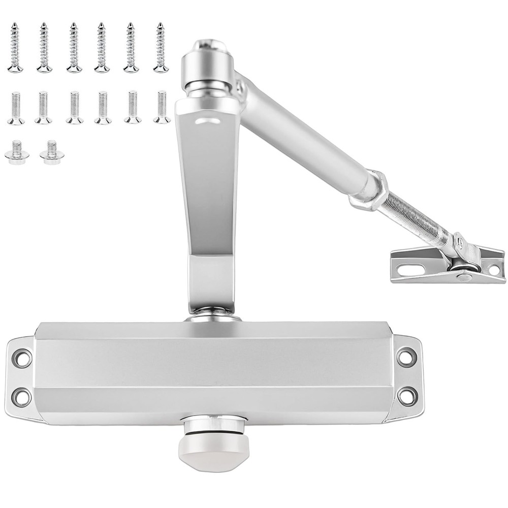 Commercial Door Closer, Automatic Door Closer (Sliver), Heavy Duty Hydraulic ...