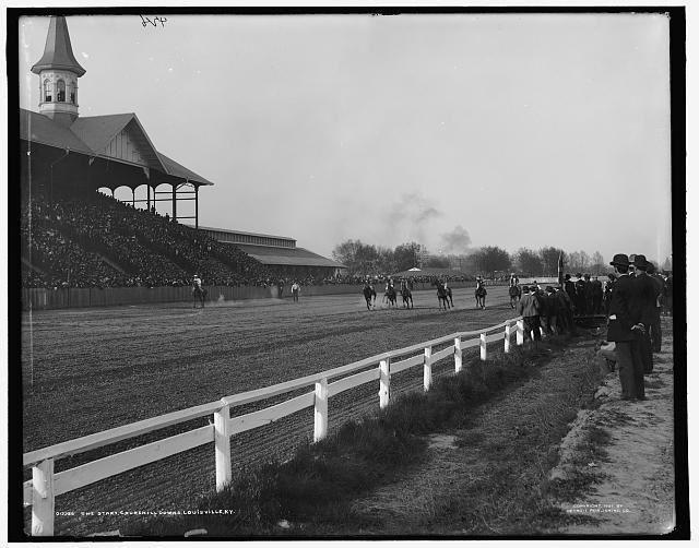 Photo:Start, Churchill Downs, Louisville, Ky., The