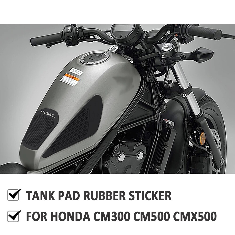 For Honda Rebel 300 Rebel 500 CMX Side Fuel Tank Pad Rubber Sticker Side Pad Kit