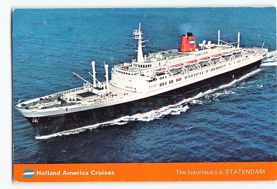 Postcard The luxurious ss Statendam Holland America Cruises