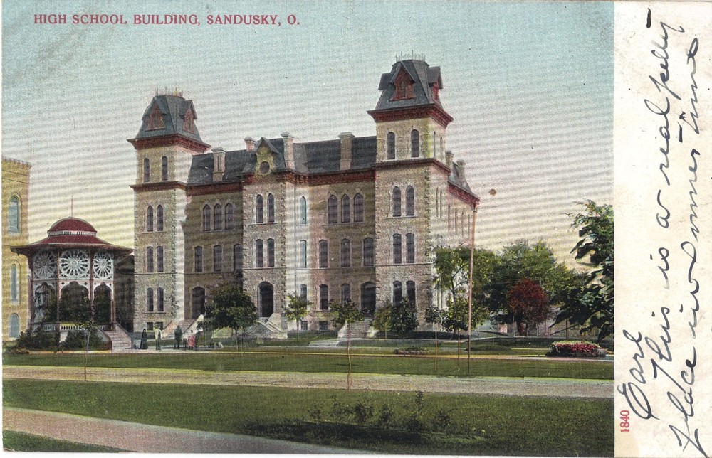 Sandusky OH High School UDB Postcard UNPOSTED EXCL