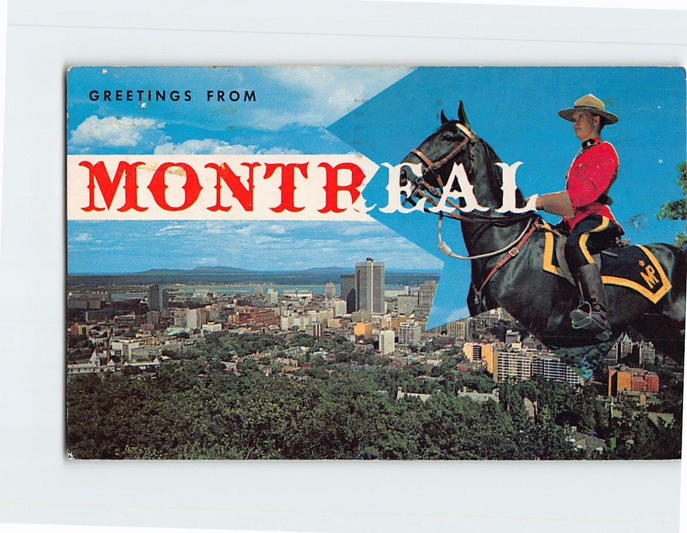 Postcard Greetings from Montreal Canada