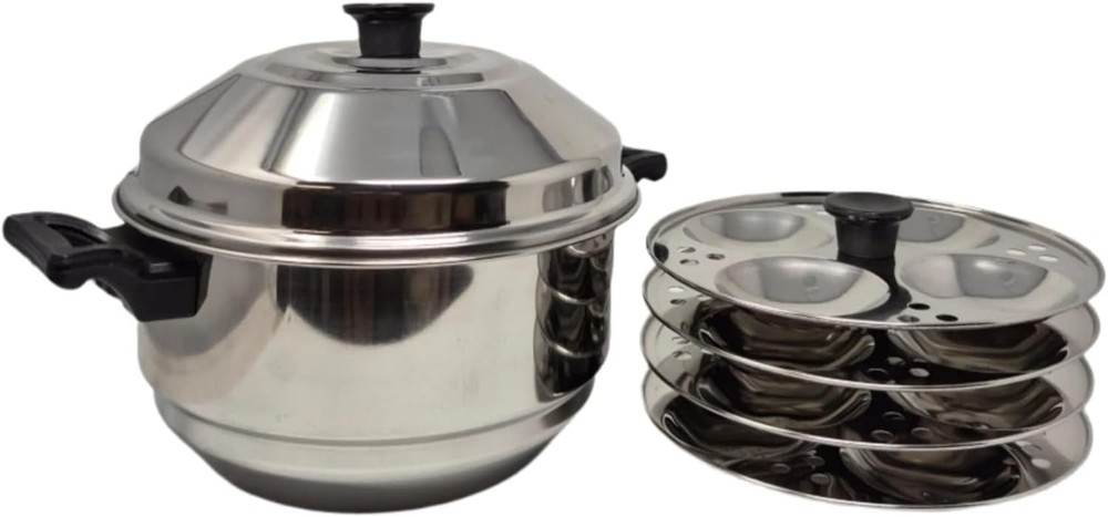 Tabakh IC-224 Stainl Steel Idli Cooker with 4-Ra Idly Stand & Multi