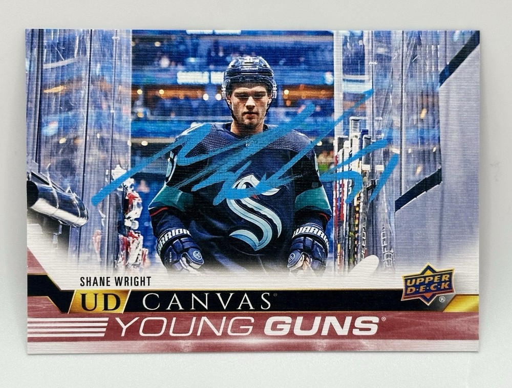 2022-23 Upper Deck Young Guns UD Canvas Shane Wright Rookie Signed Auto C228