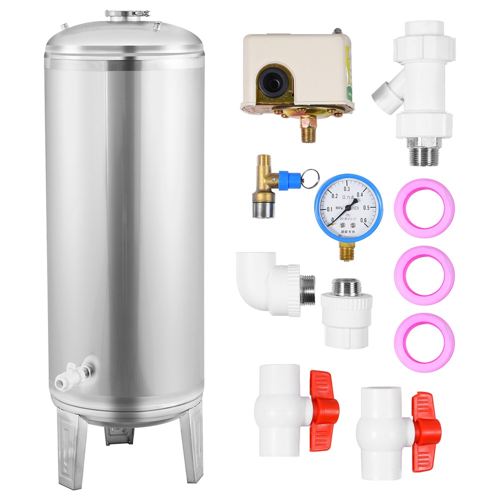 26.4 Gal. Stainless Steel Water Pressure Tank For Well Pum/ Water System