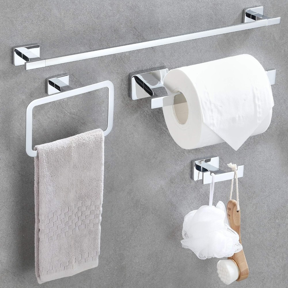 Bathroom Hardware Accessories, Stainless Steel Wall Mounted Towel Bar Set