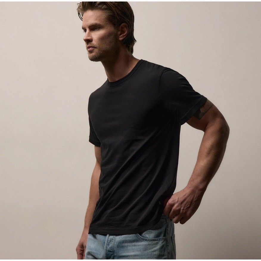 Standard James Perse Black Short Sleeve Crewneck T-Shirt Men's size 2 / Medium