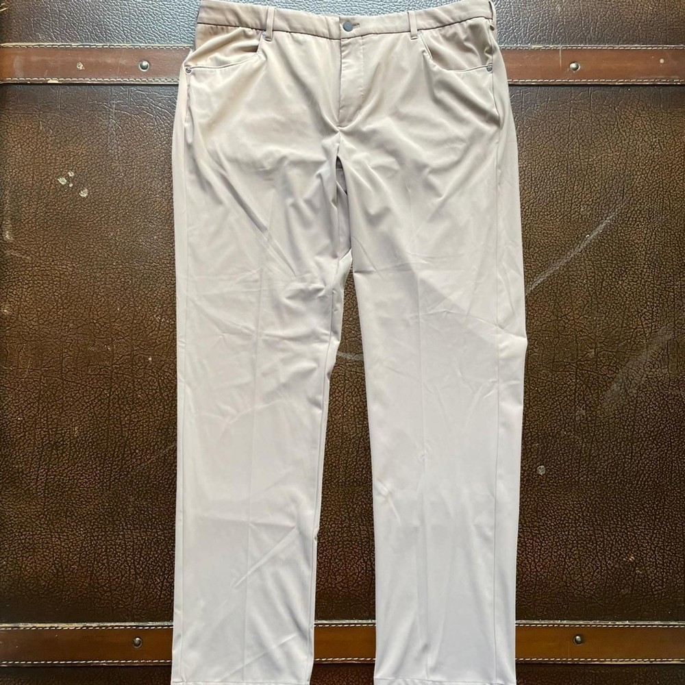 Johnnie O Performance Pants Men’s 38x32 Golf Flex Khaki Tan