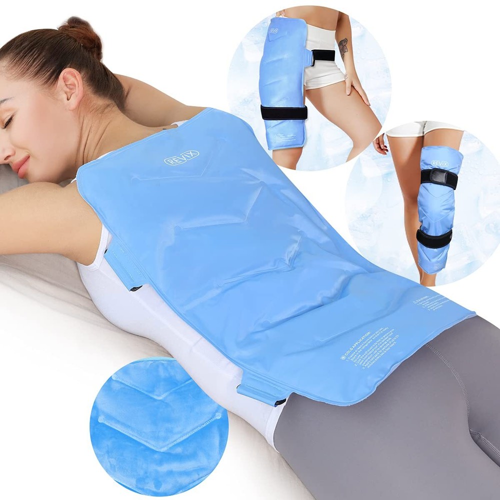 Full Back Ice Pack for Injuries Reusable Large Gel Ice Wrap for Back Pain Rel...