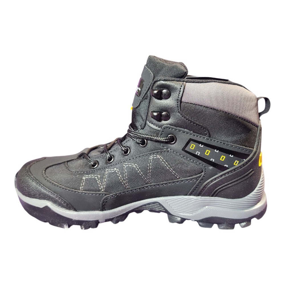 Men’s Black Hiking Boots Outdoor Trekking Trail Shoes Durable Sole USA Size 10
