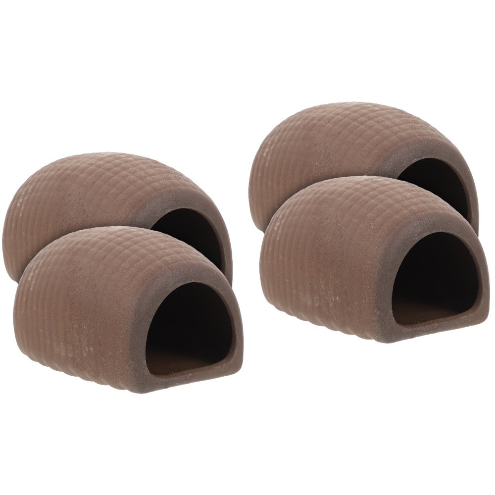 2 PCS Ceramic Betta Fish Cave Hideout for Aquarium Decor
