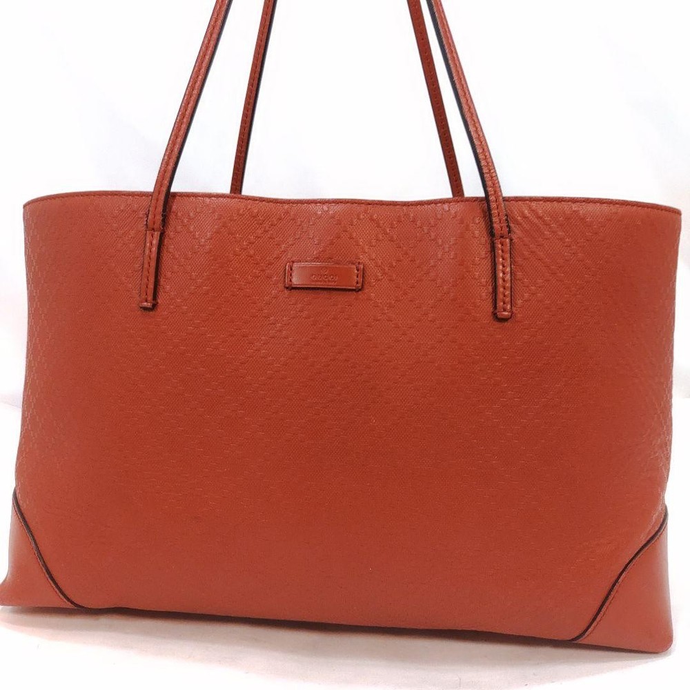 GUCCI Authentic Red Leather Tote Bag G08081105