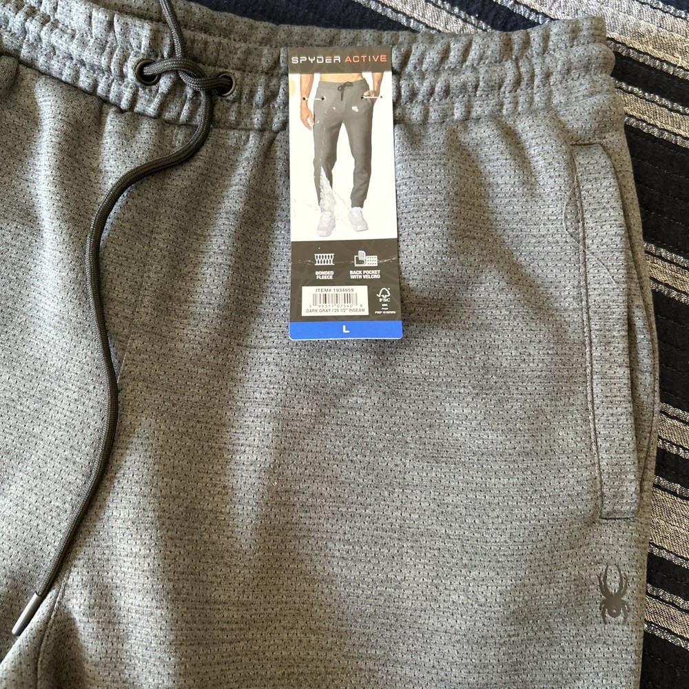 Spyder Men's Active Jogger Dark Gray Large NWT (A7)