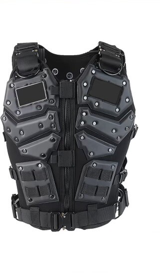 Tactical Vest for Men Airsoft Vest Youth Adjustable Molle Vest Fit Adult