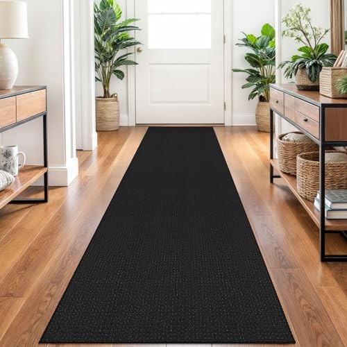 Braided Runner Rug 2x10 Ft Washable Runners for Hallways Non Slip Rubber