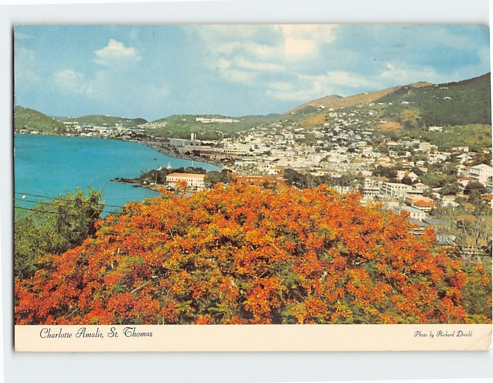 Postcard Charlotte Amalie  St Thomas Virgin Islands